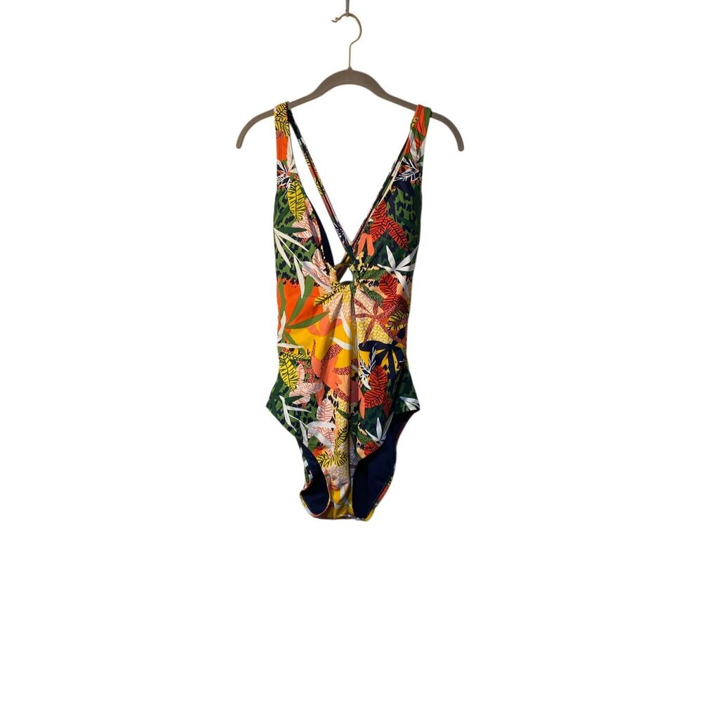 Into the bleu women’s one piece floral open back swimsuit XXL